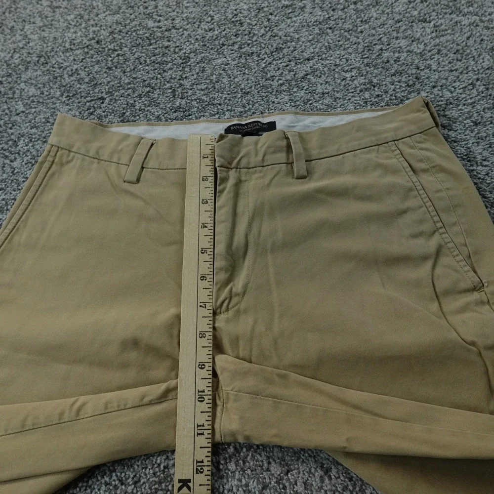 Banana Republic Pants Mens 31X32 Beige Brown Emerson Chino Trouser Flat Front